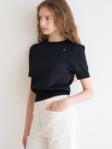 Shoulder Point Short Sleeve Knit () - ILROZE - Modalova