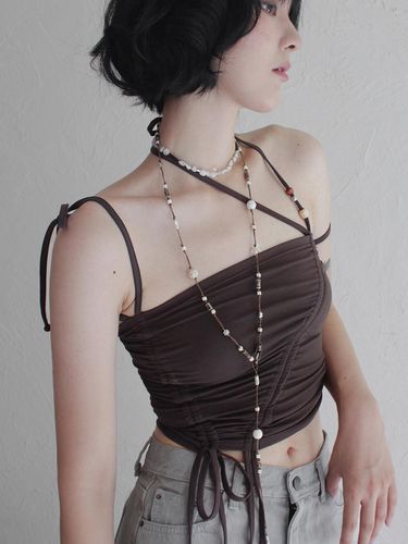 Shirring Strap Tube Top_BROWN - Rubati - Modalova