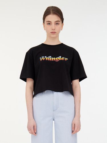 Crop Rainbow Logo Short Sleeve T-shirt - Wrangler - Modalova