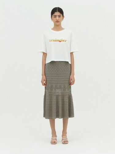 Crochet Flare Knit Skirt - Wrangler - Modalova