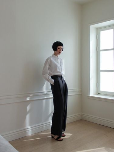 Classic Wide Wool Pants (CARBON GREY) - Rubati - Modalova