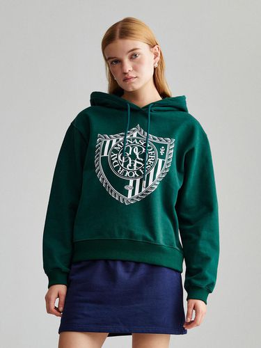 CLASSIC EMBLEM HOODIE_GREEN - MENASOO - Modalova