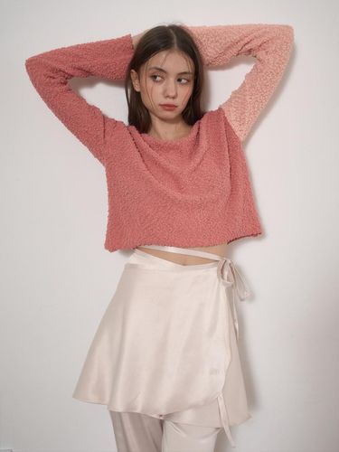 BROCCOLI CREAM KNITWEAR-PINK&ORANGE - AWIT - Modalova