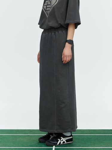 MNS PIGMENT LONG SKIRT_CHARCOAL - MENASOO - Modalova