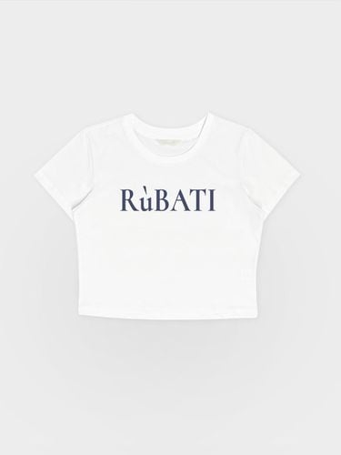 Logo Crop T-Shirt_beige - Rubati - Modalova