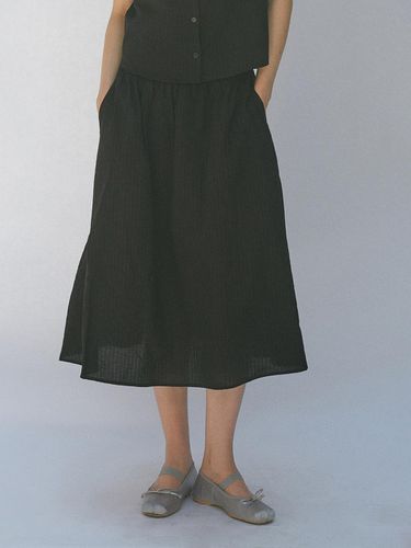 Hei flare skirt (black) - lesatelier - Modalova