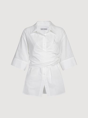 Split Point Cotton Shirts Blouse_LFSAA24110WHX - LUCKY CHOUETTE - Modalova