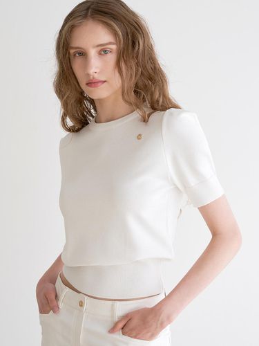 Shoulder Point Short Sleeve Knit () - ILROZE - Modalova