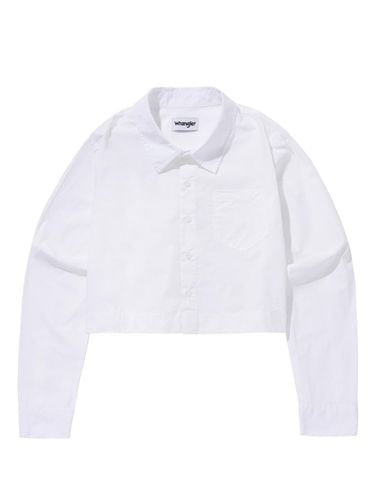 Loose Cropped T Logo Shirt White - Wrangler - Modalova