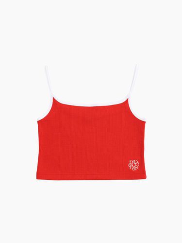 STRAP COLOR POINT TANK TOP RED - MENASOO - Modalova