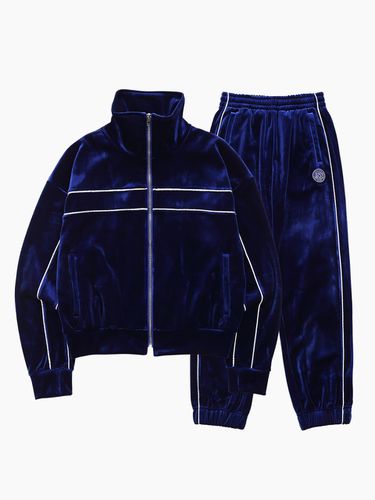 VELVET TRACK SET_ZIP_NAVY - MENASOO - Modalova