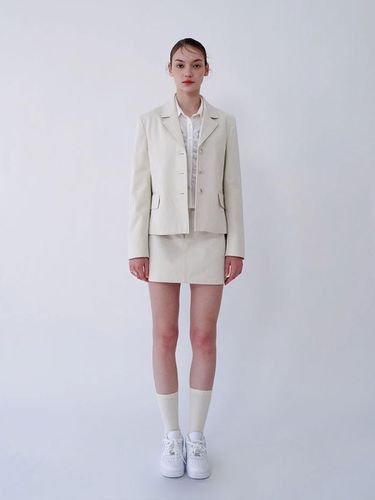 COTTON STRAIGHT JACKET-white - AWIT - Modalova