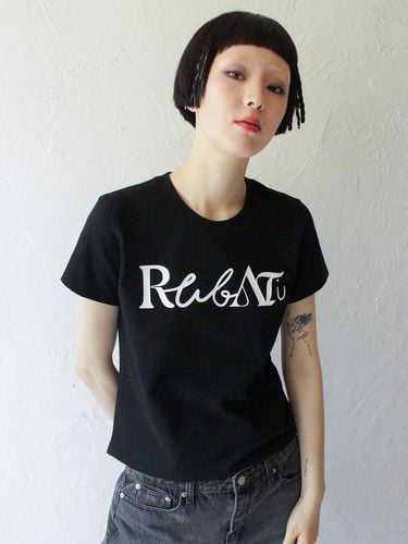 Lettering Logo Tshirt_BLACK - Rubati - Modalova