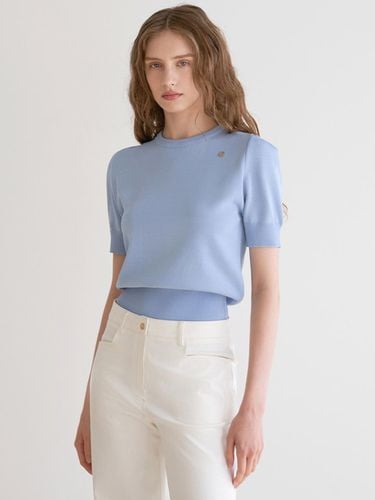 Shoulder Point Short Sleeve Knit () - ILROZE - Modalova