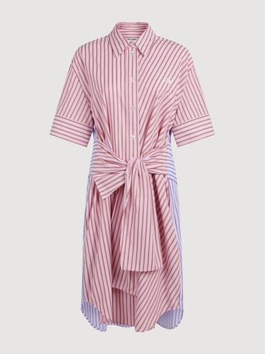 Stripe MIX Knot Shirt Dress_LFDAA24105PIX - LUCKY CHOUETTE - Modalova