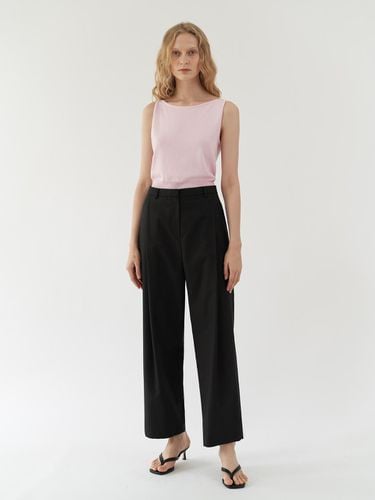 Wide tuck Trousers ( Black ) - KLEAN - Modalova