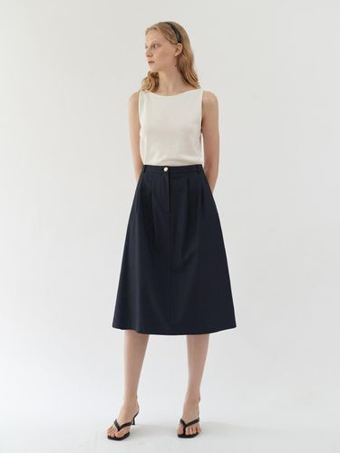 Marie A-line skirt ( Navy ) - KLEAN - Modalova