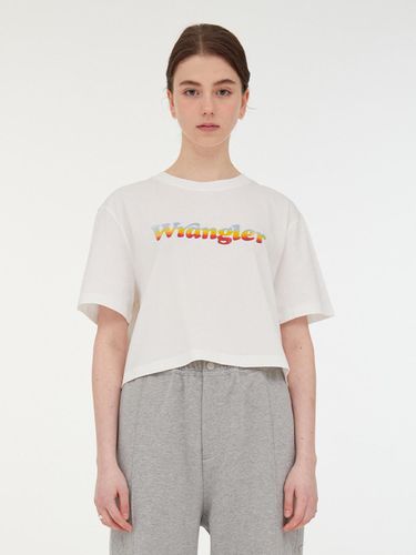 Crop Rainbow Logo Short Sleeve T-shirt - Wrangler - Modalova