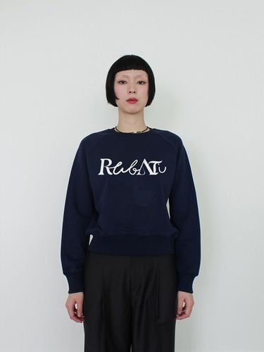 Lettering Logo Sweatshirt (NAVY) - Rubati - Modalova