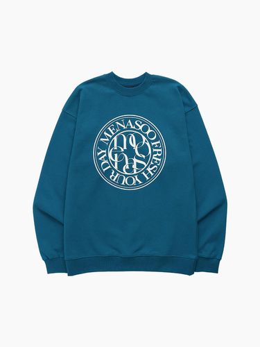 UNISEX_CIRCLE LOGO SWEATSHIRT_BLUE - MENASOO - Modalova