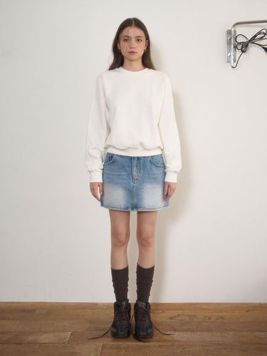 EMBROIDERED DENIM MINI SKIRT - AWIT - Modalova