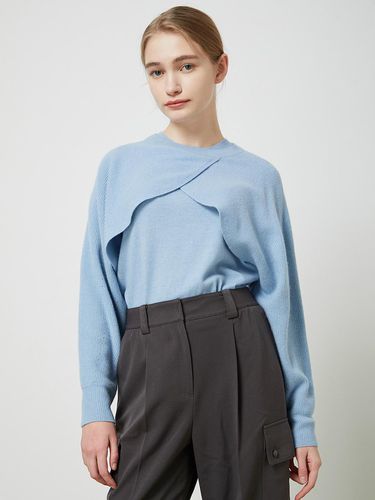 Wool knitwear bolero & half-sleeved top set-up BL_ - CC collect - Modalova