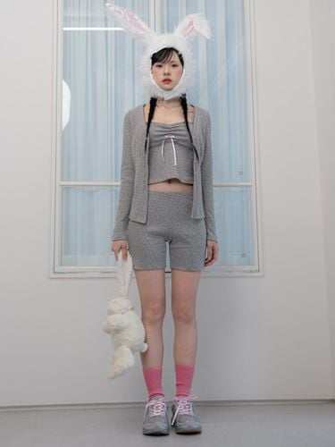 Miley Button Cardigan [grey] - Pelo a Pelo - Modalova