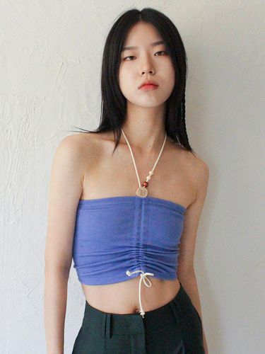 Wooden Beads Tube Top (PURPLE BLUE) - Rubati - Modalova