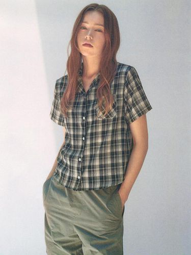 Gupy half sleeve check shirt () - lesatelier - Modalova