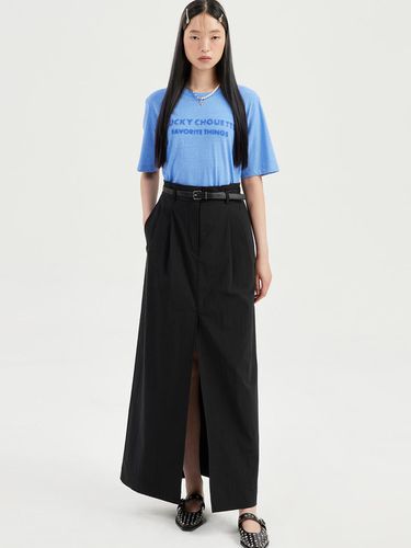 H Line Long Skirt (Option Belt)_LFKAA24120BKX - LUCKY CHOUETTE - Modalova