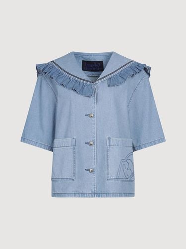 Sailor Collar Denim Shirts_LFPDA24100BUX - LUCKY CHOUETTE - Modalova