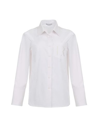 Classical R Logo Shirt (White) - ILROZE - Modalova