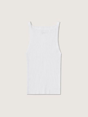 Slim fit sleeveless knit top white - PLAC - Modalova