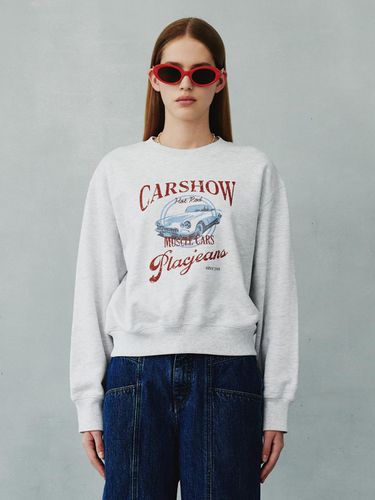 Jeans Logo Graphic Sweatshirt Gray - PLAC - Modalova