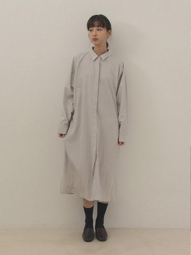 French Shirts Dress_GREY - VINCENTNAVY - Modalova