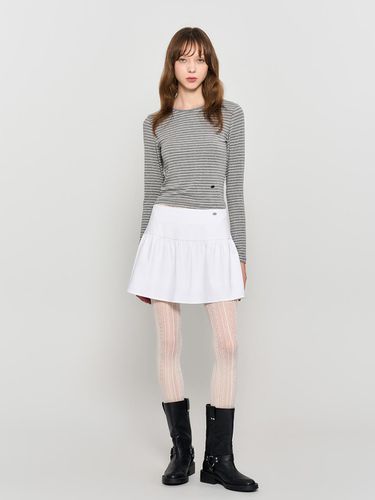 Stripe long sleeve T-shirt [MELANGE GREY] / WBD3L0 - GENERAL IDEA - Modalova