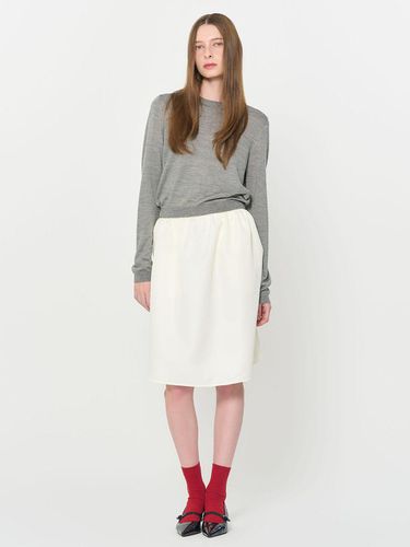 Wool Blend Tencel Pintuck Pullover [GREY] / WBD3L0 - GENERAL IDEA - Modalova