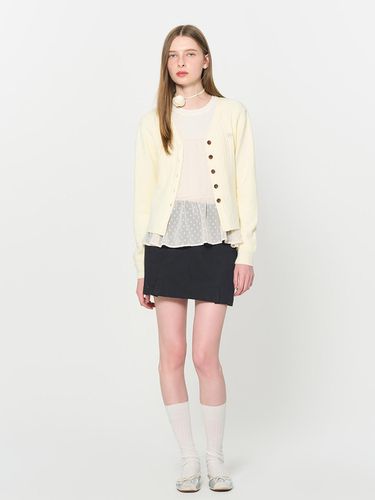 Essential Ribbed V-neck Cardigan [IVORY] / WBD3L04 - GENERAL IDEA - Modalova