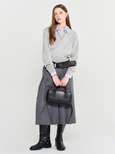 Superfine Wool Light Collar Pullover [MELANGE GREY - GENERAL IDEA - Modalova