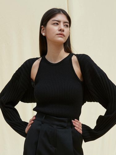 OU853 combi cotton bolero (black) - ouie - Modalova