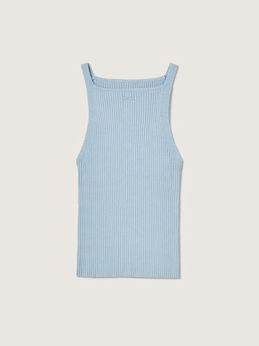 Slim fit sleeveless knit top blue - PLAC - Modalova