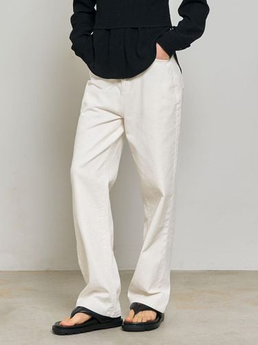 WOMAN Twill Color Cotton Denim Pants [beige] / WBC - GENERAL IDEA - Modalova