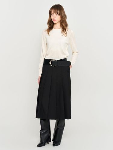 Wool Blend Tencel Pin Tuck Pullover [IVORY] / WBD3 - GENERAL IDEA - Modalova