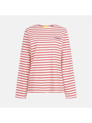 Signature] Stripe T-shirt_LFTAM24720IVX - LUCKY CHOUETTE - Modalova