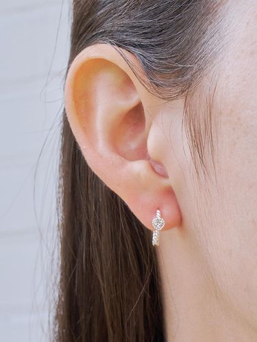 Sunny heart cubic earring - ENGBROX - Modalova