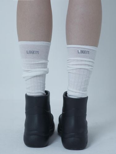 SEETHROUGH KNEE SOCKS White - MORELIKEIT - Modalova