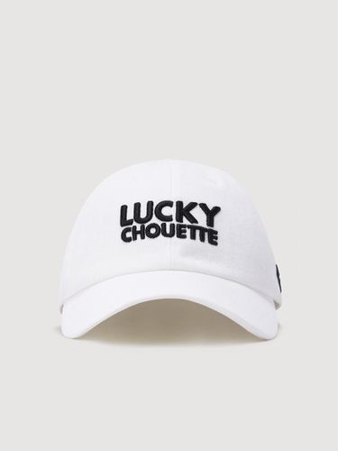 Lettering Embroidery Ball Cap_LXRAW24110IVX - LUCKY CHOUETTE - Modalova