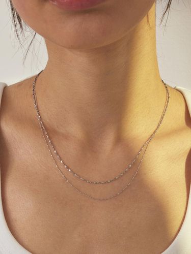 Slim Layered Necklace ENJ24NW017 - eenie beenie - Modalova