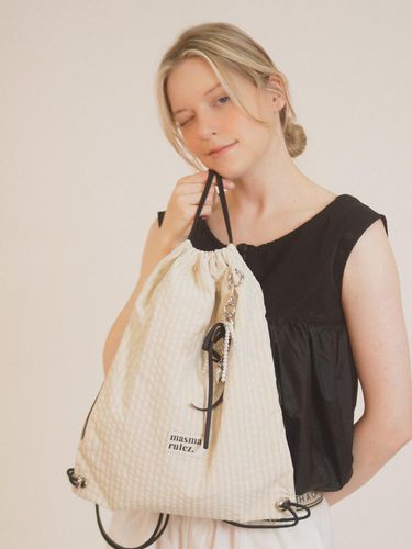 Gym sack string bag _ plaid check - Masmarulez - Modalova