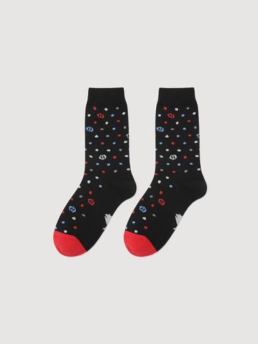 Emblem Dot Socks _LXLAW24150BKX - LUCKY CHOUETTE - Modalova